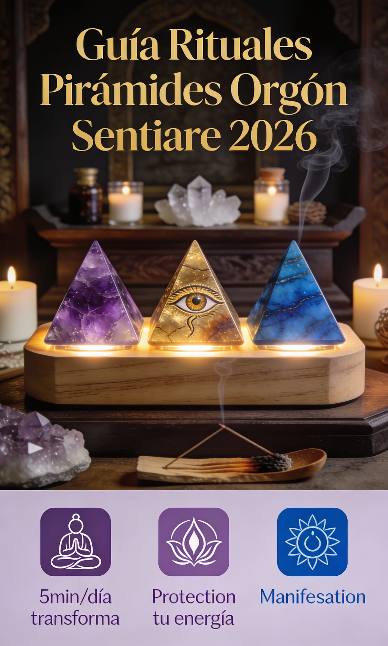 Pirámides Orgón Sentiare - Rituales para Bienestar