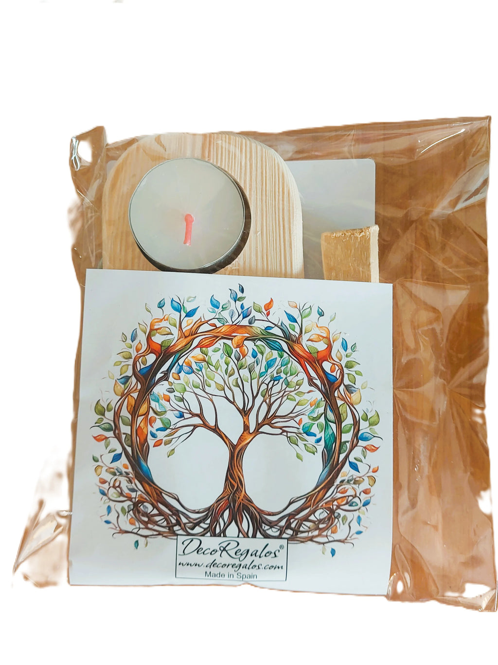Palo Santo Spiritual Burner Tree of Life – Handmade Natural Wood