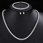 Set Nupcial de Circonita | Collar, Pendientes y Pulsera | SENTIARE