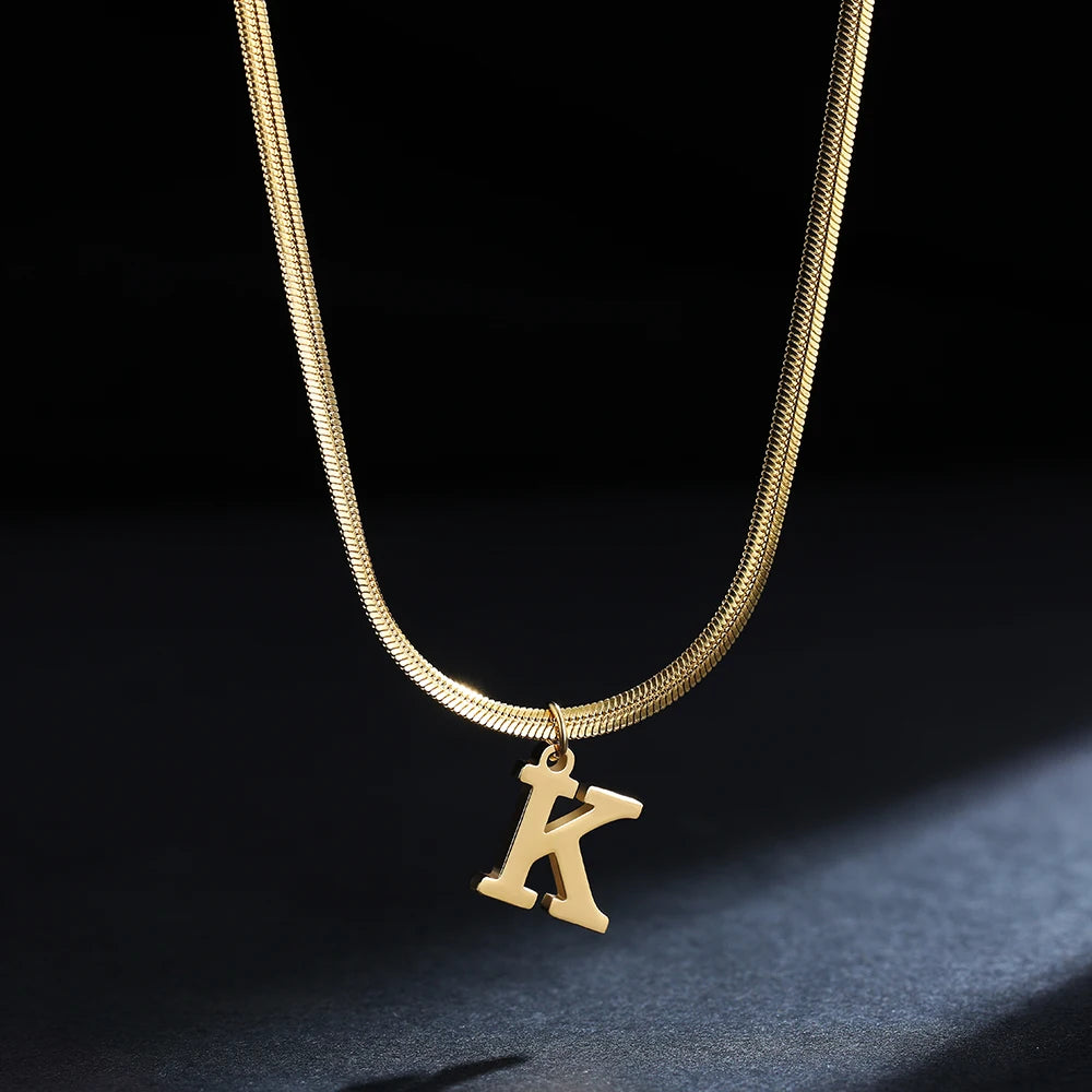 Collar Inicial Personalizado Acero Dorado | SENTIARE