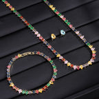 Set Nupcial de Circonita | Collar, Pendientes y Pulsera | SENTIARE