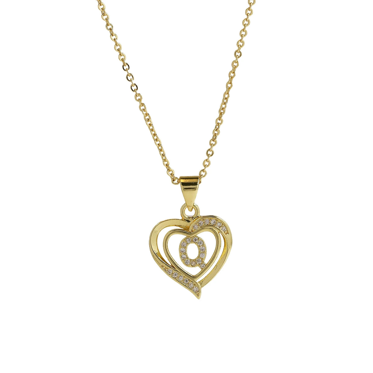 Collar Inicial con Corazón
