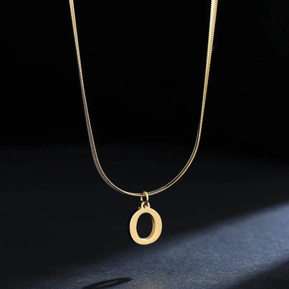 Collar Inicial Personalizado Acero Dorado | SENTIARE