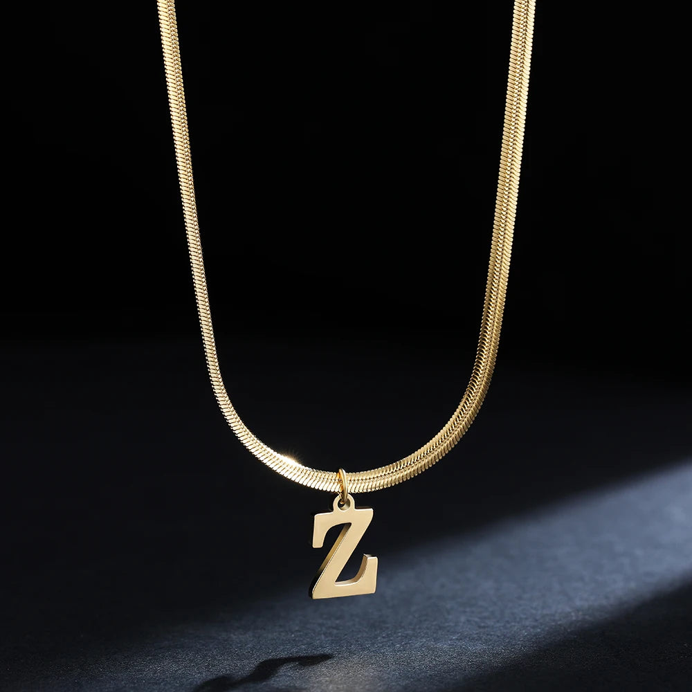 Collar Inicial Personalizado Acero Dorado | SENTIARE