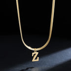 Collar Inicial Personalizado Acero Dorado | SENTIARE