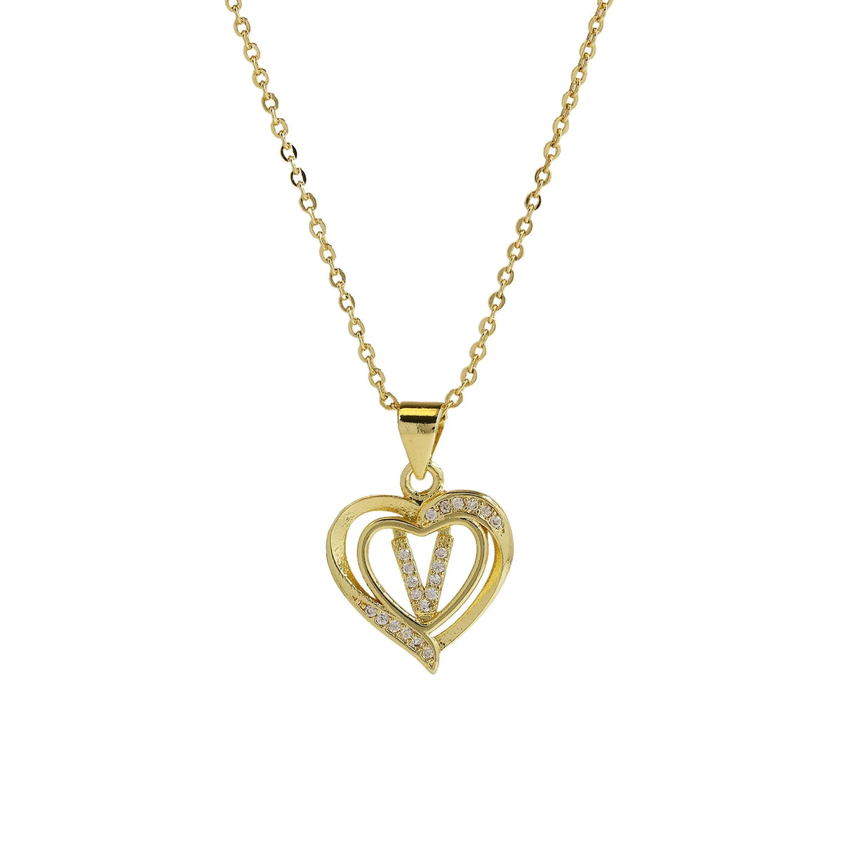 Collar Inicial con Corazón