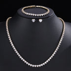 Set Nupcial de Circonita | Collar, Pendientes y Pulsera | SENTIARE