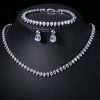Set Nupcial de Circonita | Collar, Pendientes y Pulsera | SENTIARE