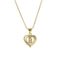 Collier personnalisé avec initiale | Cœur en zircon doré | SENTIARE