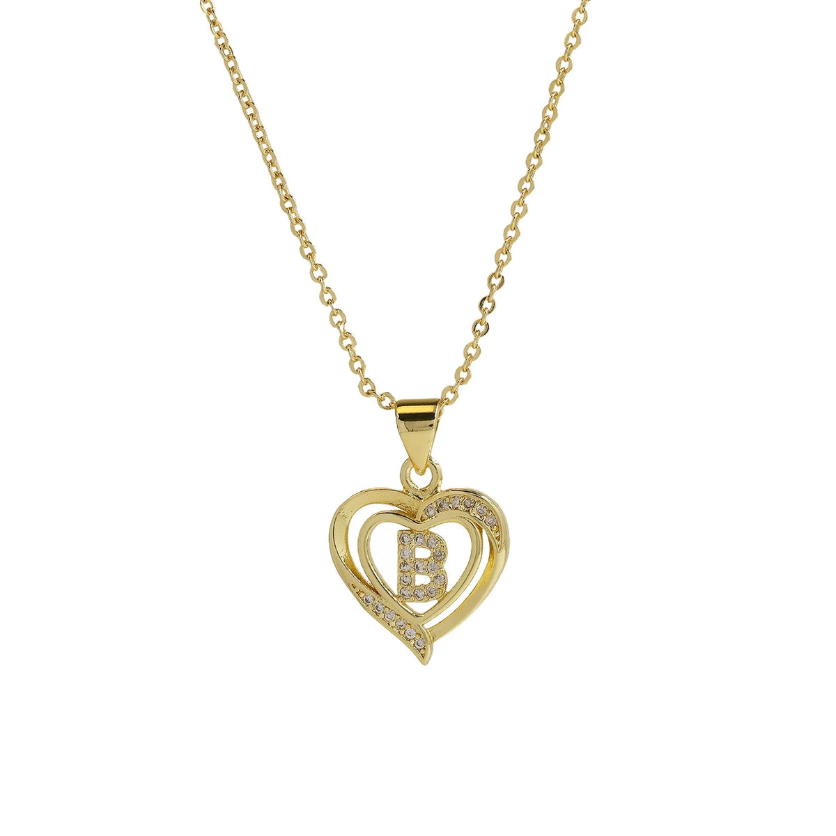 Collar Inicial con Corazón