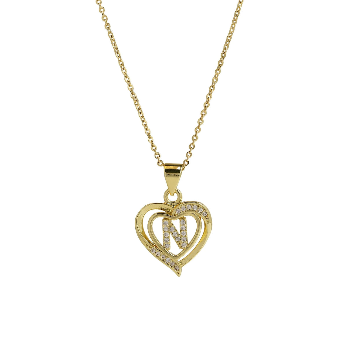 Collar Inicial con Corazón