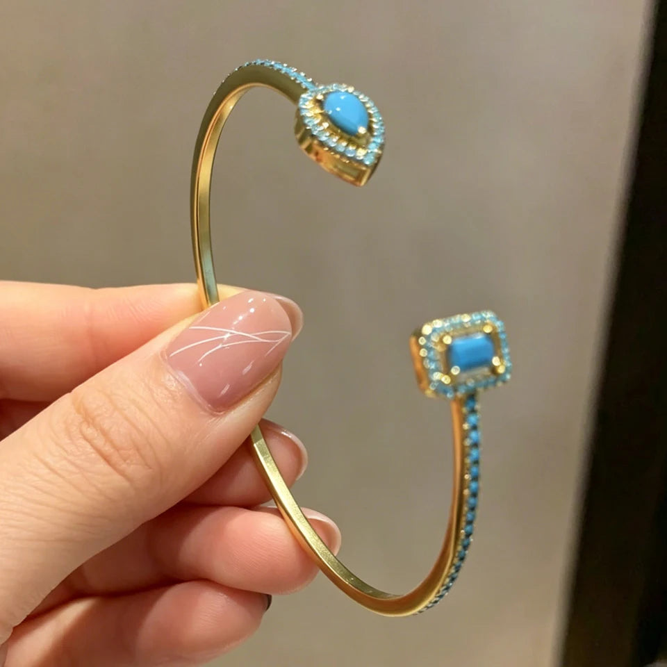 Brazalete Geométrico con Zirconia – SENTIARE