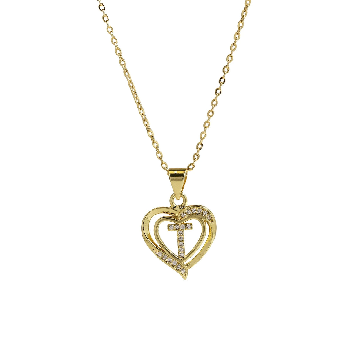 Collar Inicial con Corazón