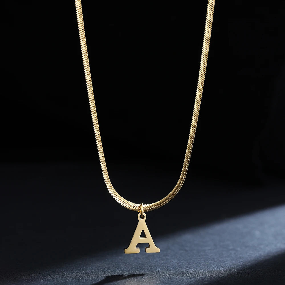 Collar Inicial Personalizado Acero Dorado | SENTIARE