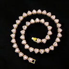 Set Cadena Tennis con Corazón | Collar + Pulsera | SENTIARE