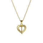 Collier personnalisé avec initiale | Cœur en zircon doré | SENTIARE