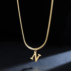 Collar Inicial Personalizado Acero Dorado | SENTIARE