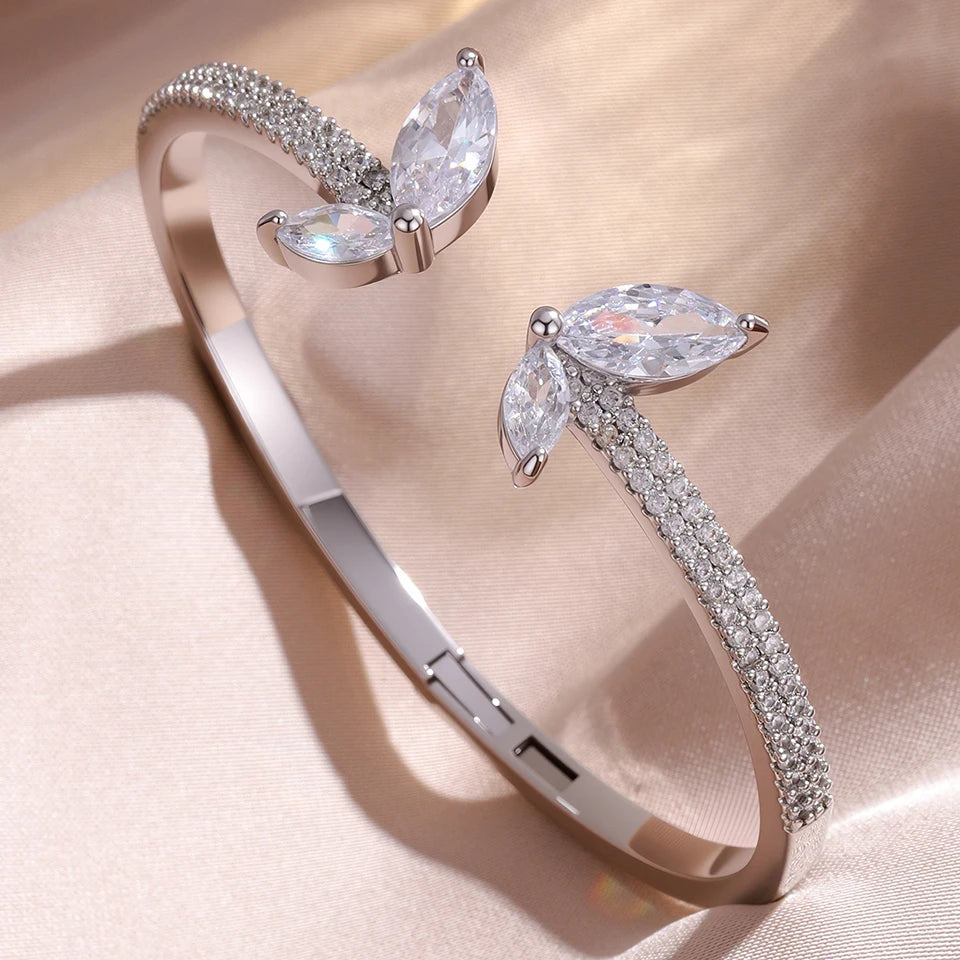 Brazalete Geométrico con Zirconia – SENTIARE