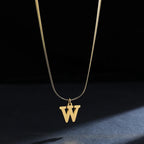 Collar Inicial Personalizado Acero Dorado | SENTIARE
