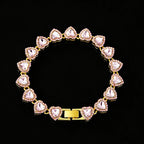 Set Cadena Tennis con Corazón | Collar + Pulsera | SENTIARE
