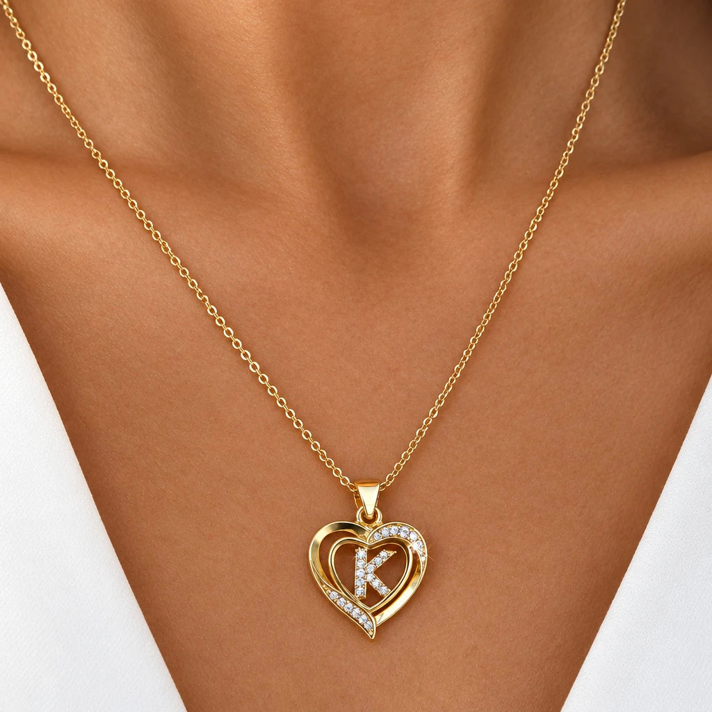 Collar inicial corazón Sentiare