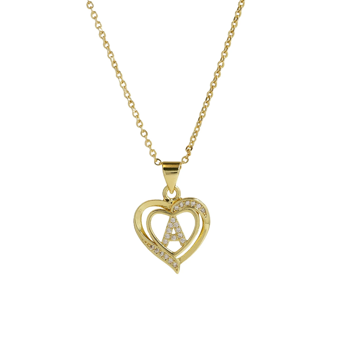 Collar Inicial con Corazón