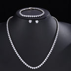 Set Nupcial de Circonita | Collar, Pendientes y Pulsera | SENTIARE