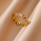 Anillos Dorados con Circonita | Diseños Exclusivos | SENTIARE