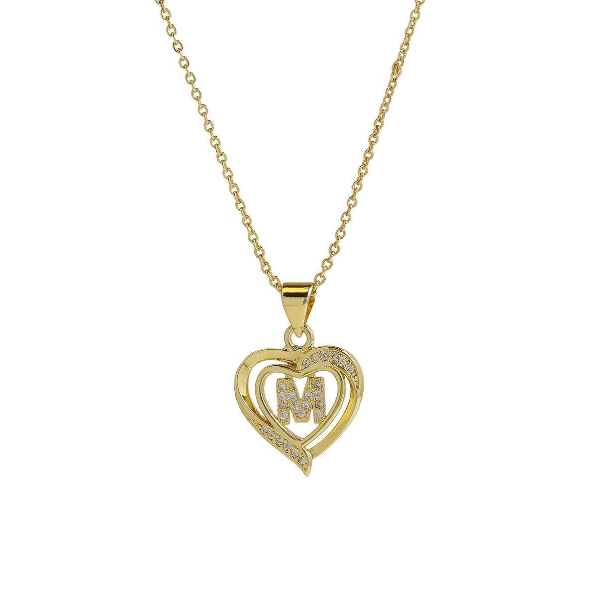Collar Inicial con Corazón