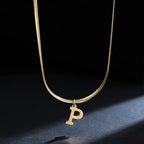 Collar Inicial Personalizado Acero Dorado | SENTIARE
