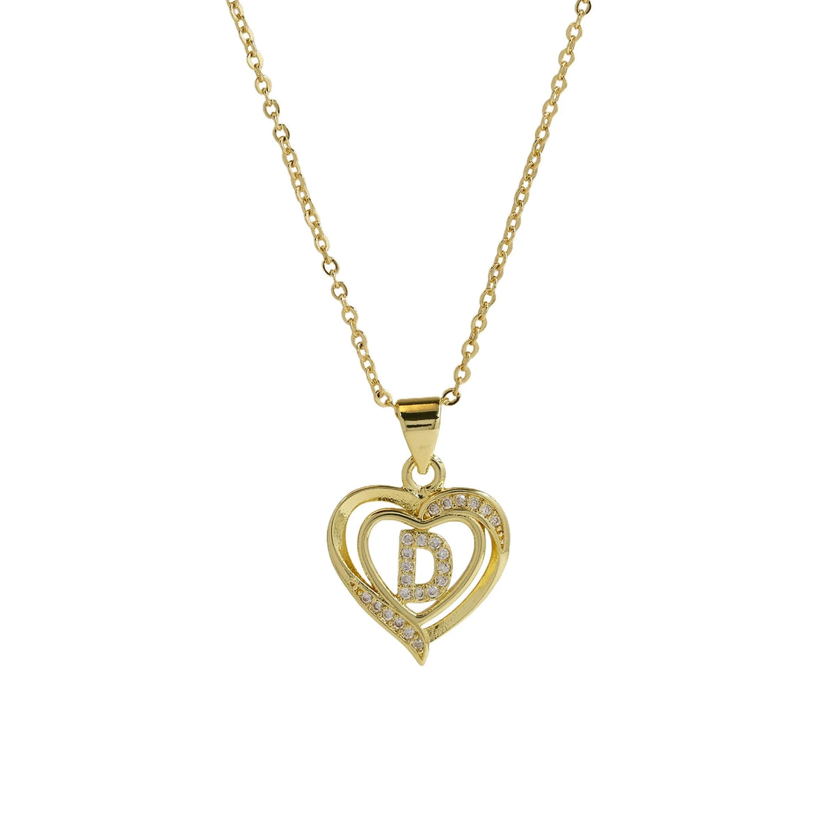 Collar Inicial con Corazón