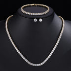 Set Nupcial de Circonita | Collar, Pendientes y Pulsera | SENTIARE