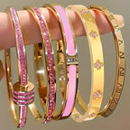 Set de 5 Pulseras con Zircón