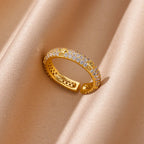 Anillos Dorados con Circonita | Diseños Exclusivos | SENTIARE