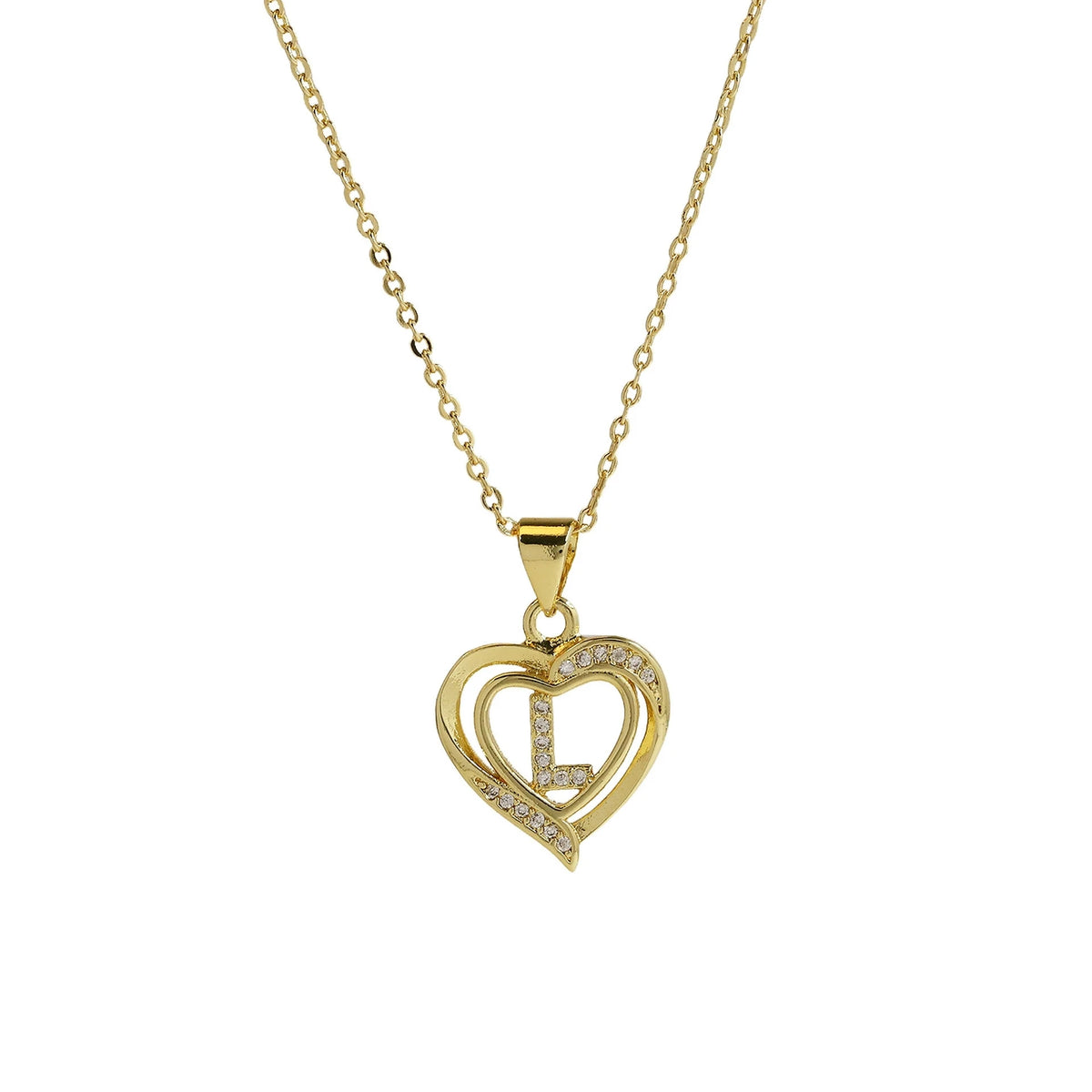 Collar Inicial con Corazón