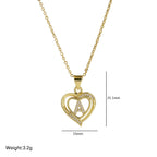 Collier personnalisé avec initiale | Cœur en zircon doré | SENTIARE