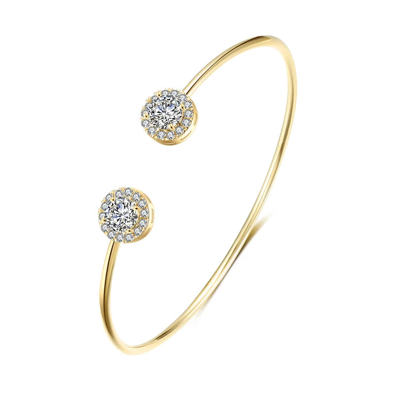 Brazalete Geométrico con Zirconia – SENTIARE
