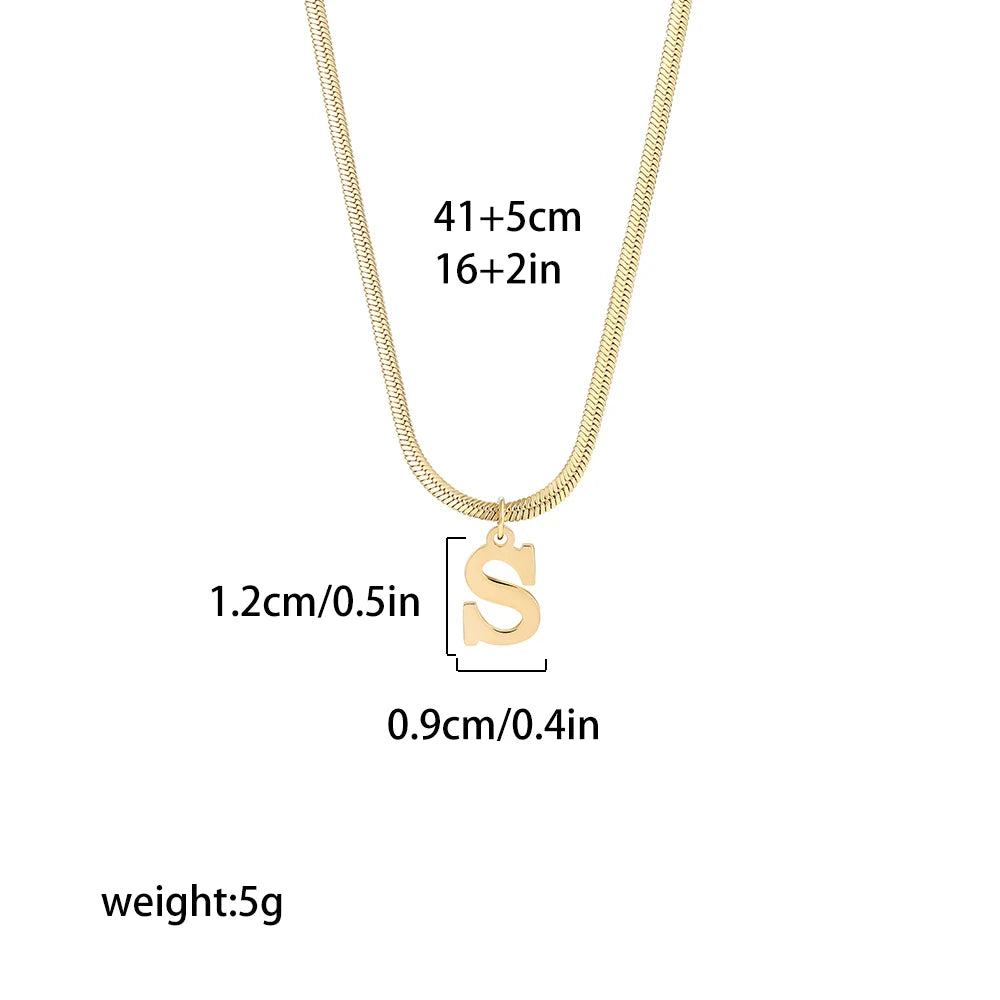 Collar Inicial Personalizado Acero Dorado | SENTIARE