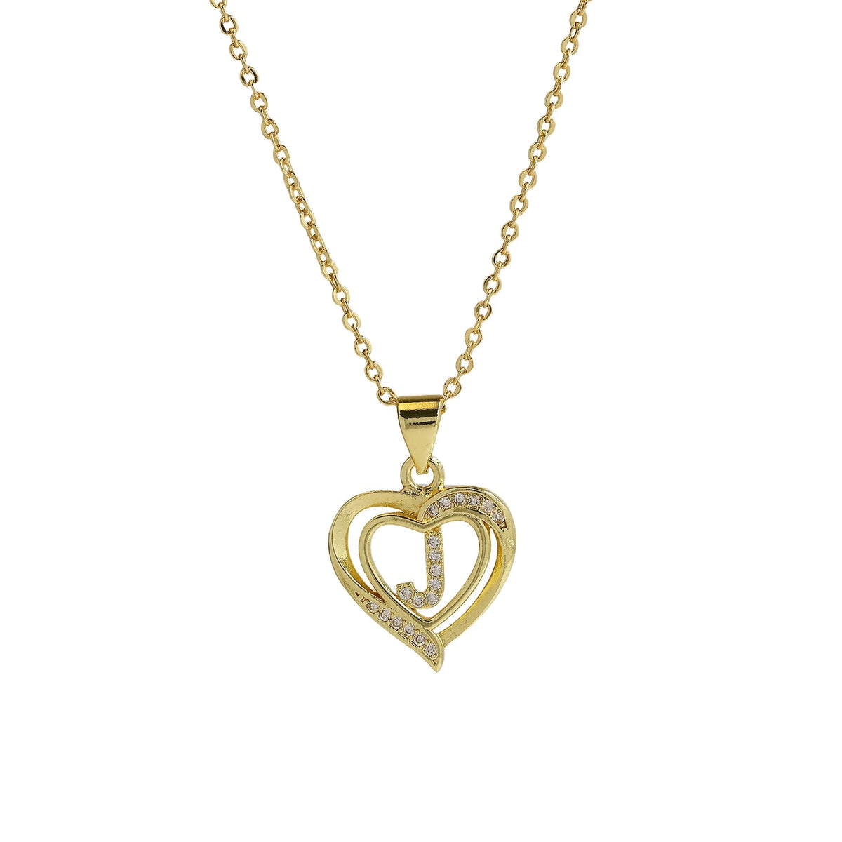 Collar Inicial con Corazón