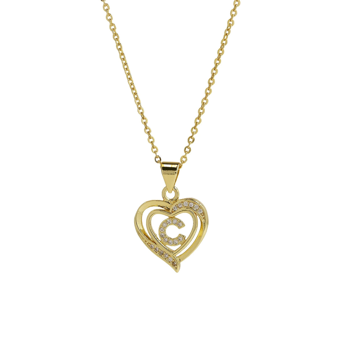 Collar Inicial con Corazón
