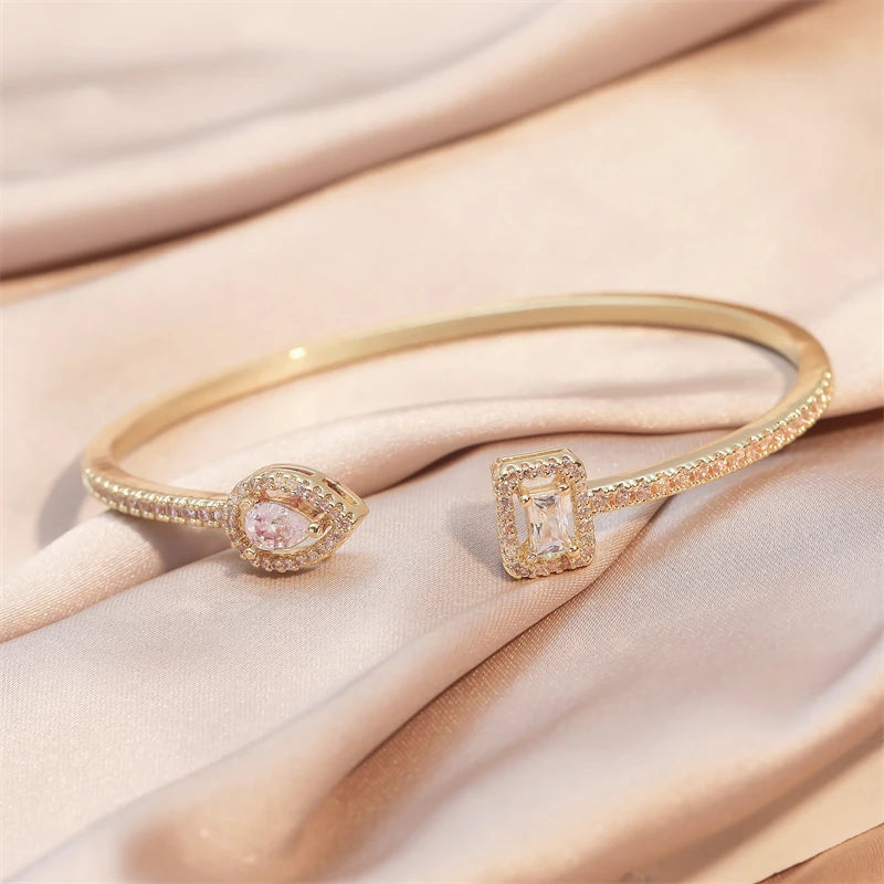 Brazalete Geométrico con Zirconia – SENTIARE