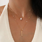 Collar Choker Multicapa Zircón Dorado | SENTIARE