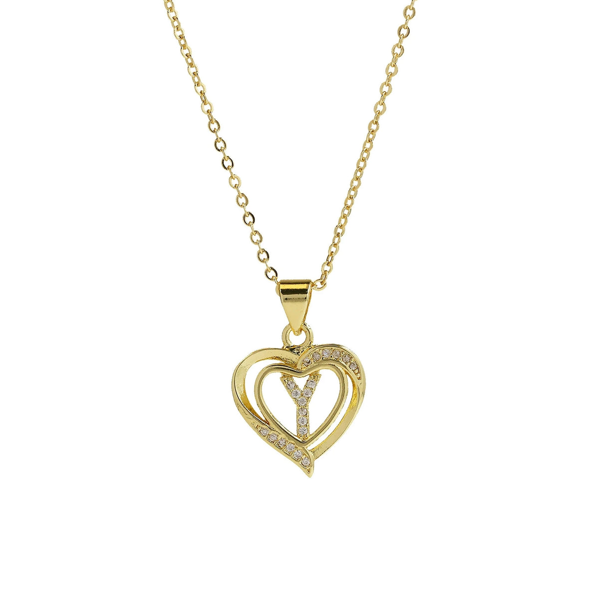Collar Inicial con Corazón