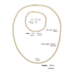 Set Nupcial de Circonita | Collar, Pendientes y Pulsera | SENTIARE