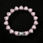 Set Cadena Tennis con Corazón | Collar + Pulsera | SENTIARE