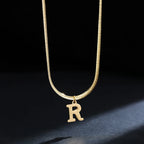 Collar Inicial Personalizado Acero Dorado | SENTIARE