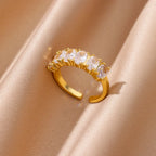 Anillos Dorados con Circonita | Diseños Exclusivos | SENTIARE