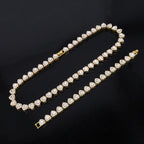 Set Cadena Tennis con Corazón | Collar + Pulsera | SENTIARE