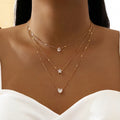 Collar Choker Multicapa Zircón Dorado | SENTIARE