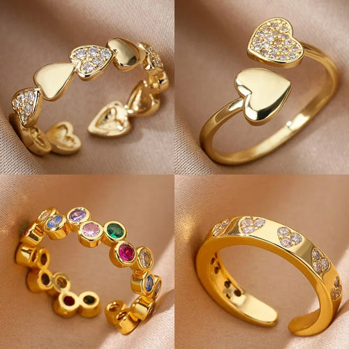 Anillos Dorados con Circonita | Diseños Exclusivos | SENTIARE